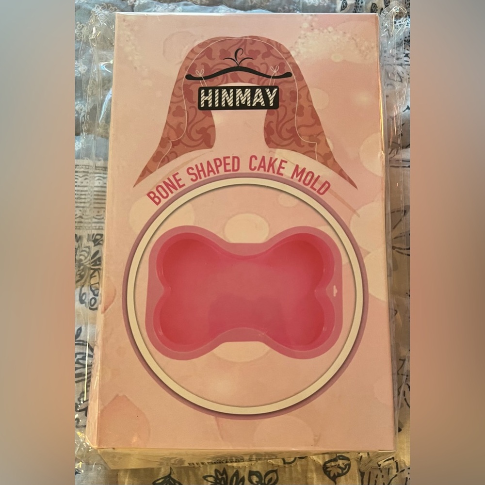 Pink Bone Shaped Cake Mold